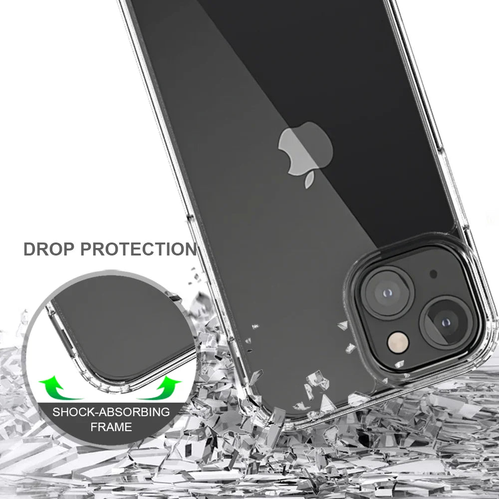 Armor-X Ahn Shockproof Protective Case For iPhone 13 - Clear - Tashqila Armor-X Ahn Shockproof Protective Case For iPhone 13 - Clear - Tashqila
